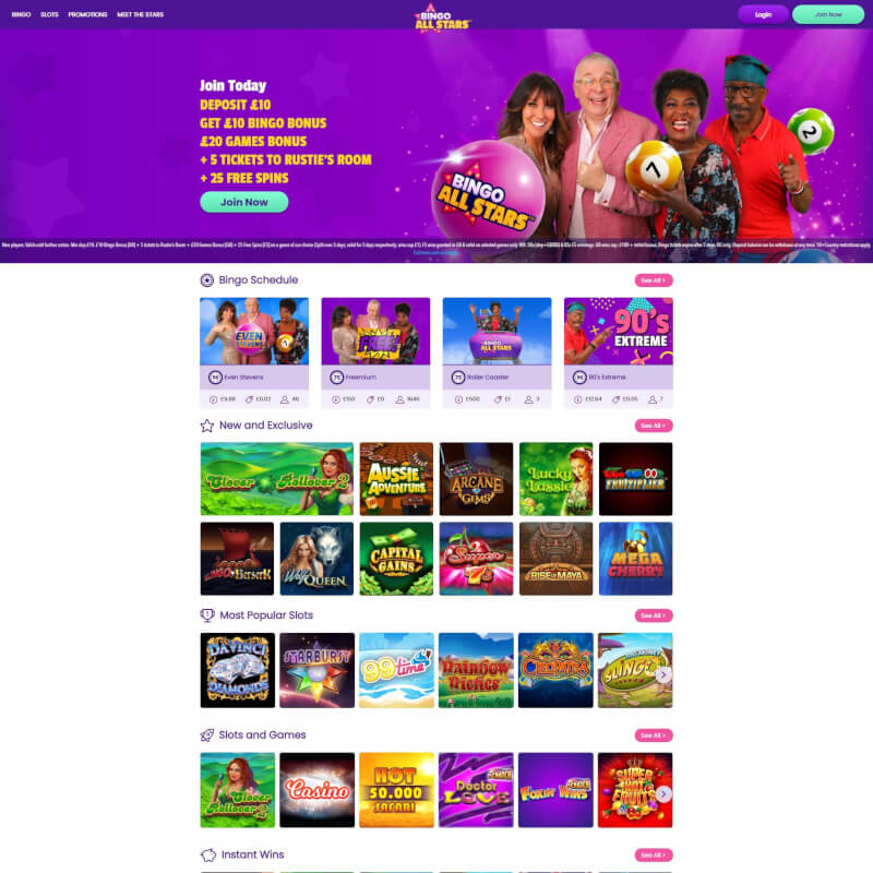 Bingo all-stars screenshot 1