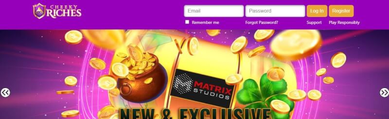 cheeky riches homepage provides gambling games, bonus od pierwszego depozytu i kampanie dla zupełnie nowych graczy-logo