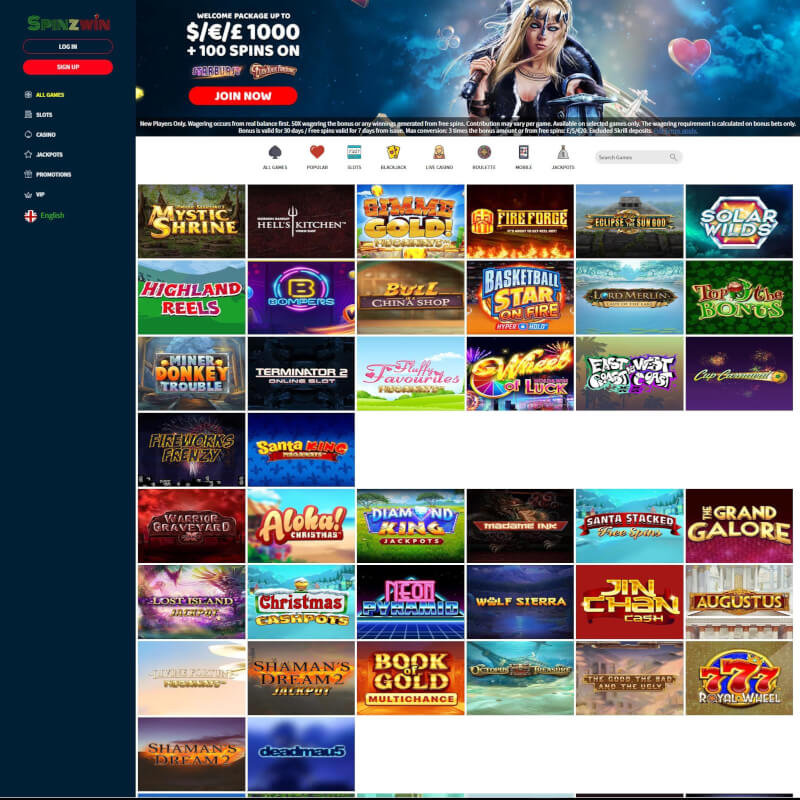 Spinzwin screenshot 2