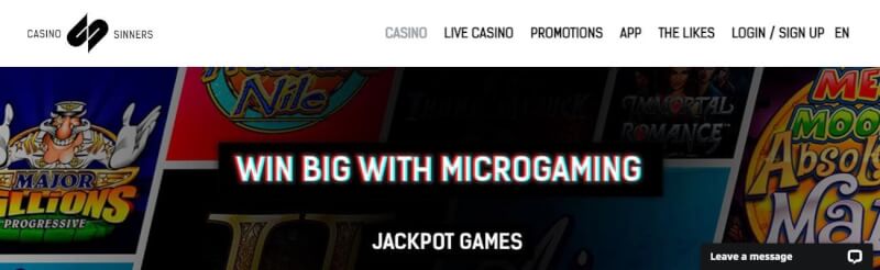 casino sinners website provides casino games, Dodatkowa wpłata i oferty dla zupełnie nowych graczy-logo