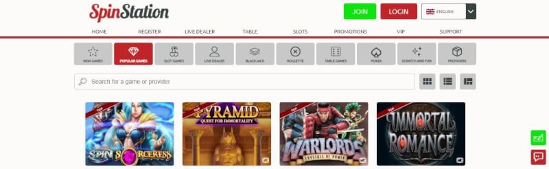 spin section homepage offers gambling games, dodatek do pierwszej wpłaty i promocje dla zupełnie nowych graczy-logo