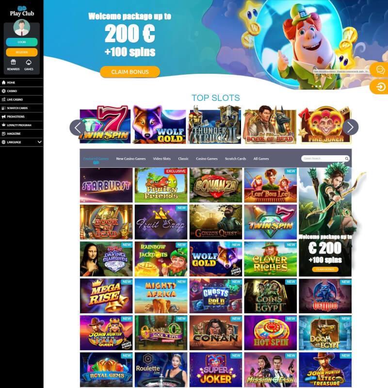 PlayClub Casino screenshot 1