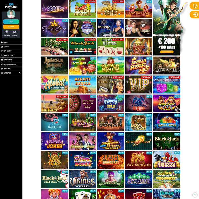 PlayClub Casino screenshot 2