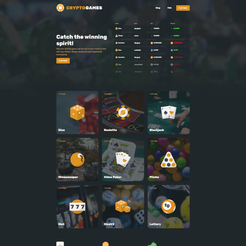 CryptoGames Casino screenshot 1