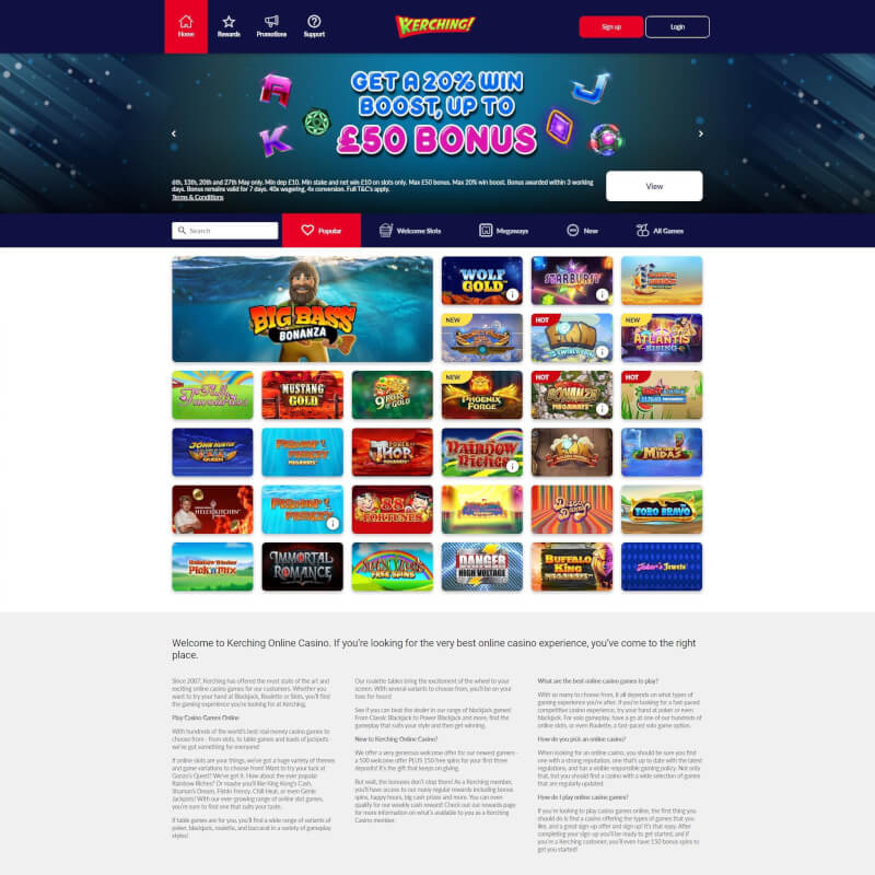 Kerching Casino screenshot 1