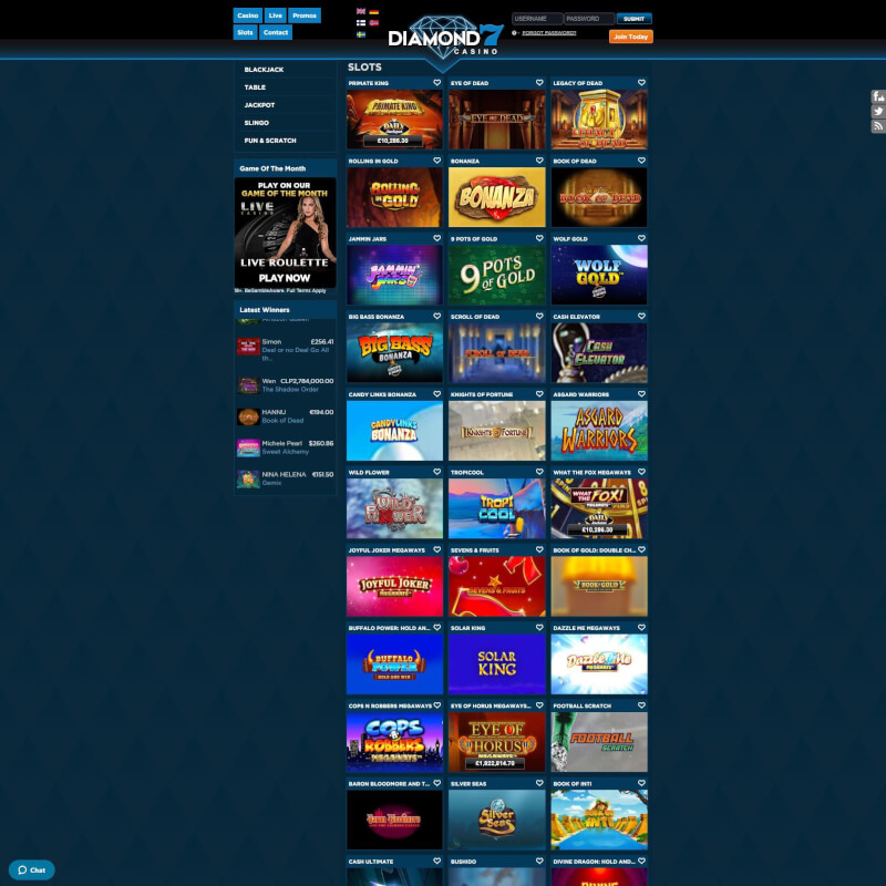 Diamond 7 Casino screenshot 2