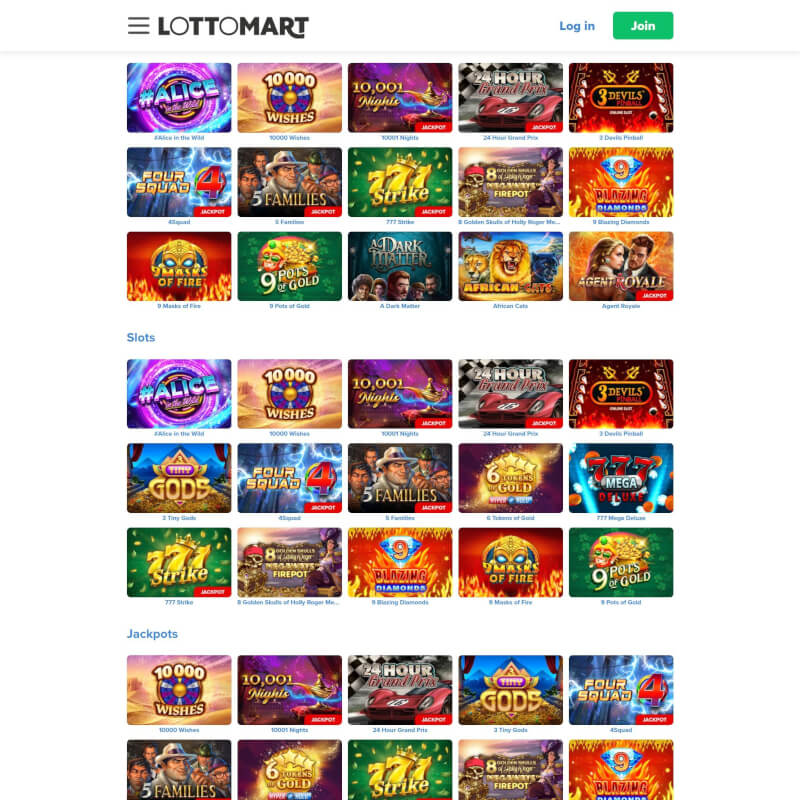 Lottomart Casino screenshot 2