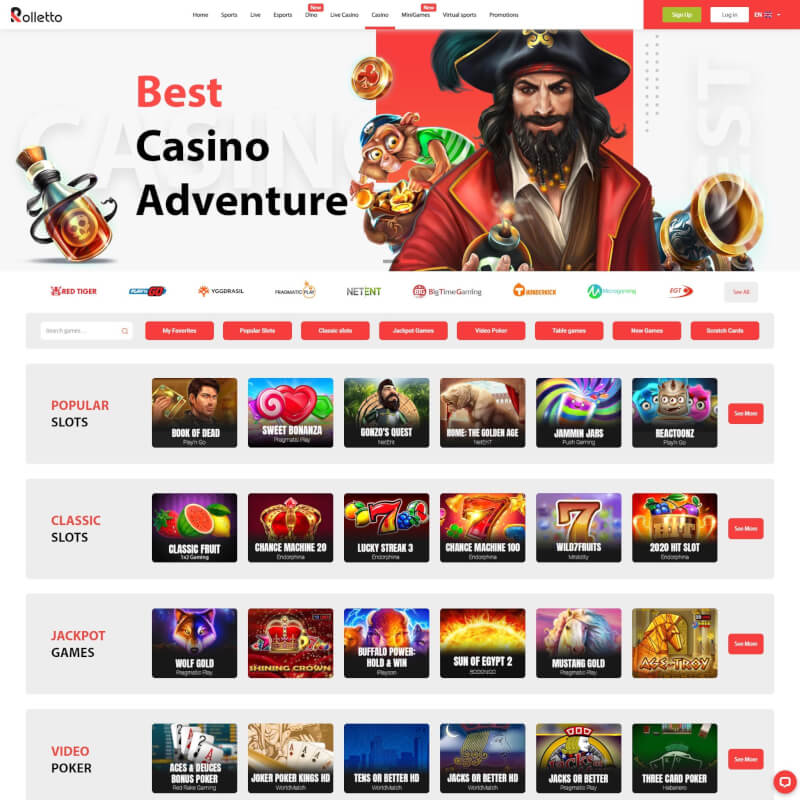 Rolletto Casino screenshot 1