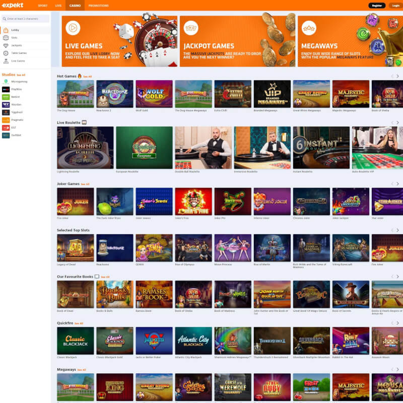 Expekt screenshot 1