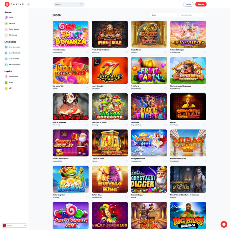 Oxi Casino screenshot 2