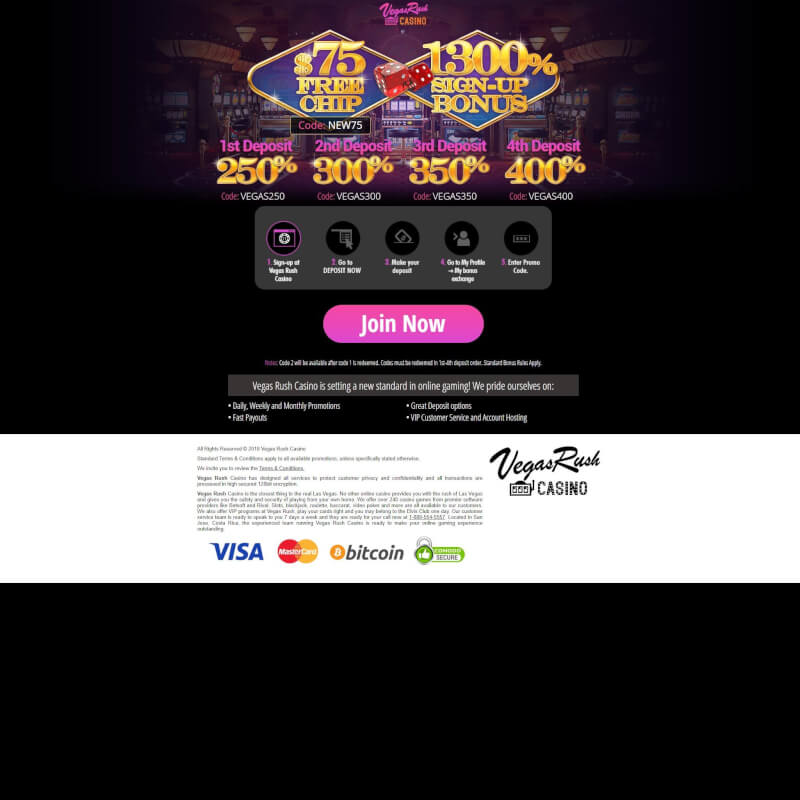 Vegas Rush Casino screenshot 1