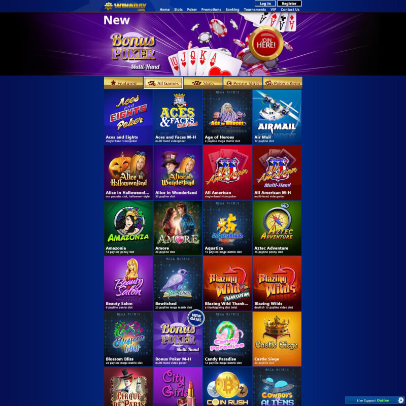 Winaday Casino screenshot 2