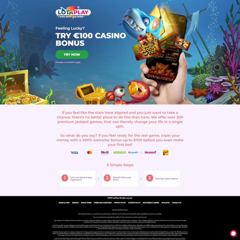 LotaPlay Casino screenshot 1