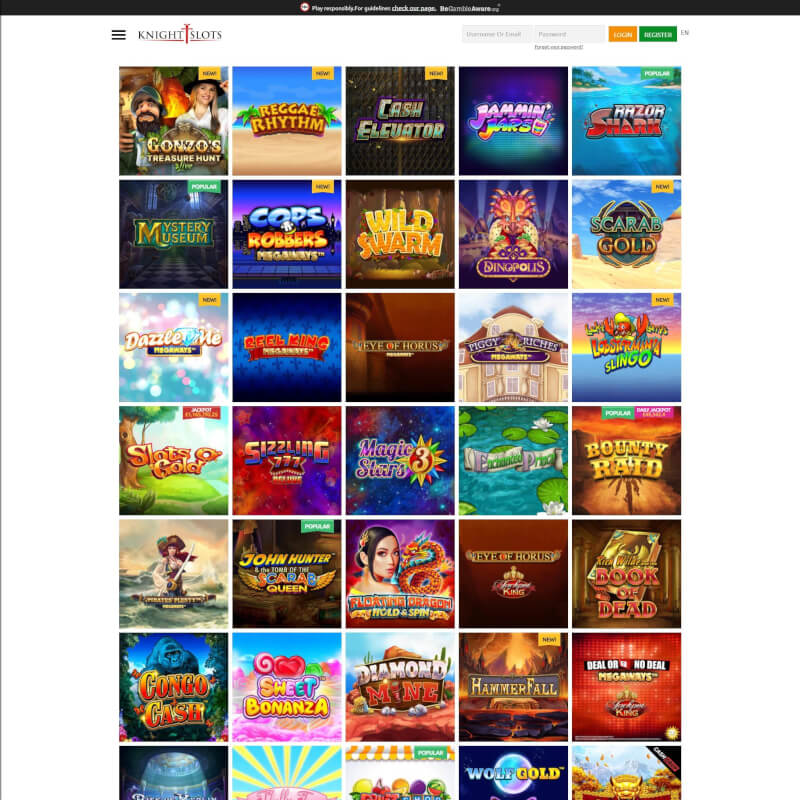 Knight slot machines Casino screenshot 2