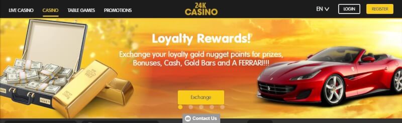 24k casino website offers gambling games, dodatek do pierwszej wpłaty i promocje dla zupełnie nowych graczy-logo