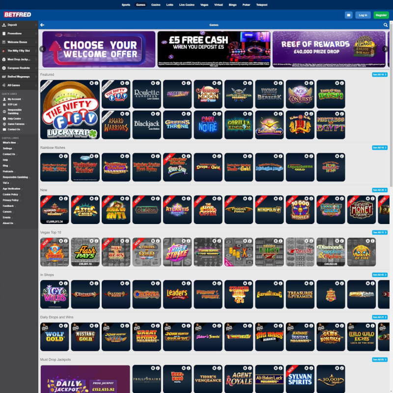 Betfred Casino screenshot 2